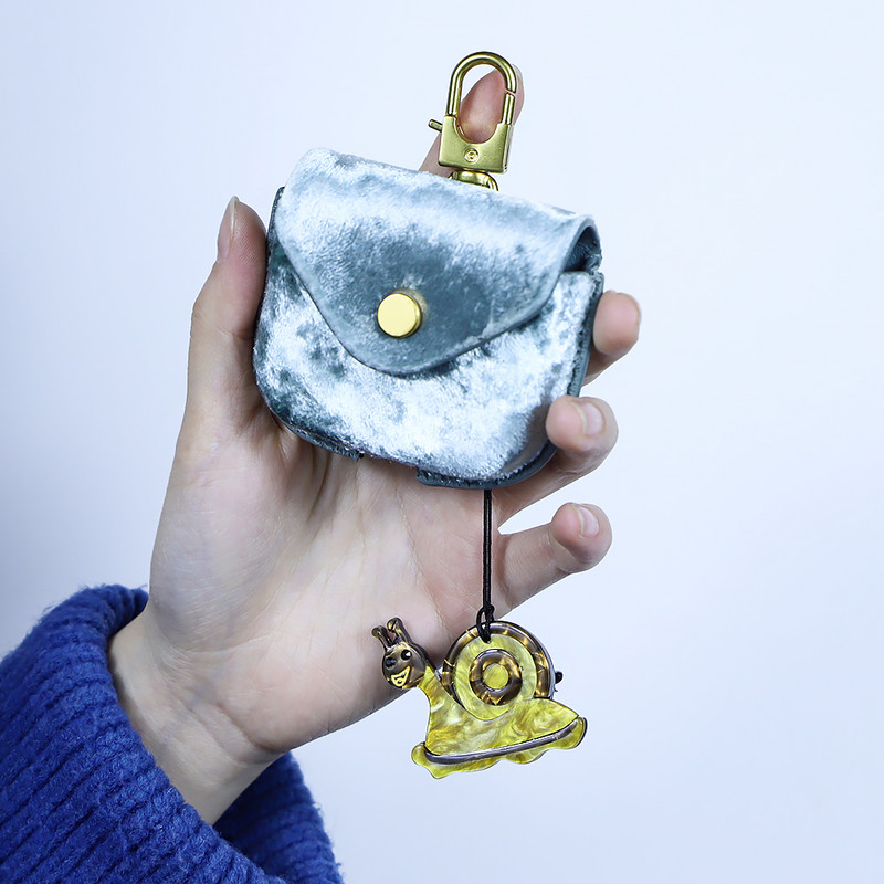 Нов ярък ключодържател с животни, ръчно изработени Arcylic, сладки охлюви, ключ за кола, дамска чанта, аксесоари, бижута, подаръци, търговия на едро