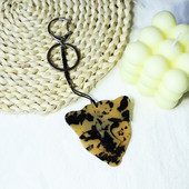 Breloc arcylic lucrat manual Animal leopard Breloc cheie din oțel inoxidabil pentru femei, fete, cadouri, accesorii de bijuterii