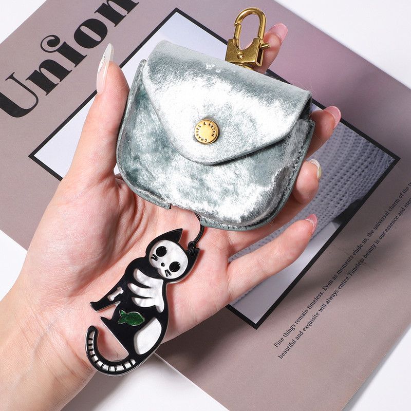 Drăguț acrilic de Ziua Toți Sfinților lanț chei pisică realizat manual corsaj de animale Accesorii pentru bijuterii pentru femei Cadouri pentru fete Bijuterii Acce