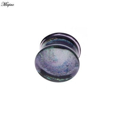 Miqiao 1 buc dopuri de urechi din sticlă și tuneluri Stretchers urechi calibre bijuterii piercing pentru corp pentru femei bărbați