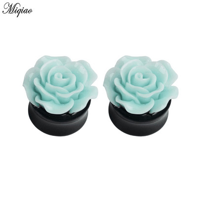 Miqiao 2 buc. Flori rafinate de trandafir 8-25 mm. Vanzare fierbinte Body Piercing Acrilic Decal pentru ureche, Unisex