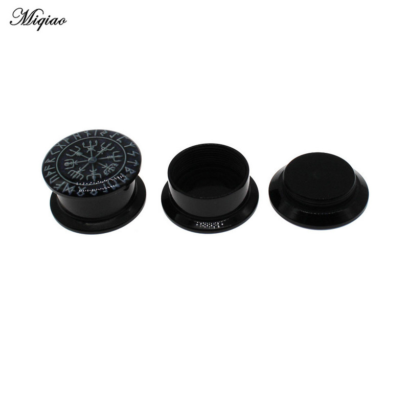 Miqiao 2 buc. Cercei cu tunel cu șurub pentru dop acrilic la modă nouă, bijuterii pentru corp perforate de 6 mm-25 mm