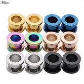 Miqiao, 1 bucată, de vânzare fierbinte, scripete din oțel inoxidabil, extensie de ureche de metal, bijuterii piercing populare pentru corpul uman