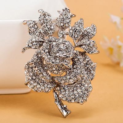 Broșă cu flori de trandafir în patru culori Femei Cele mai bune accesorii de nuntă Broșă Esmalte Broșă Colares Violetta Violetta Broșă Broșă