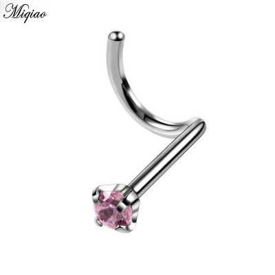Miqiao 1buc Oțel Cristal Nariz Cercei Minuscule Piercing Inele pentru nas Piercing Femei Bijuterii pentru corp