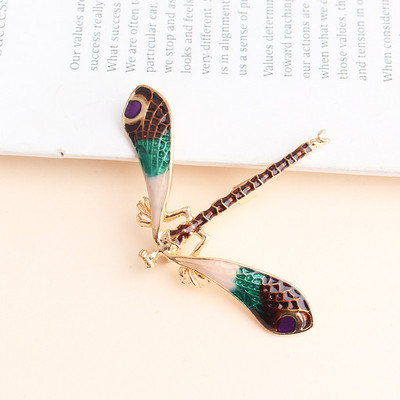 Pomlee strass broșe mari cu libelule pentru femei broșă vintage pentru haine bijuterii insecte 2 culori disponibile cadou