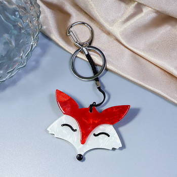 2022 Νέο Χειροποίητο Arcylic Keychain Animal Fox από ανοξείδωτο ατσάλι Μπρελόκ Μπρελόκ για γυναίκες κορίτσια Δώρα Αξεσουάρ κοσμημάτων