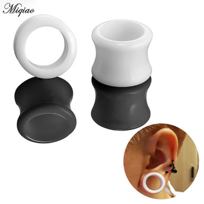 Miqiao 2 buc dopuri acrilice pentru urechi și tuneluri Piercing Expander 4-20 mm Stretcher Earlets Gauges Bijuterii Piercing