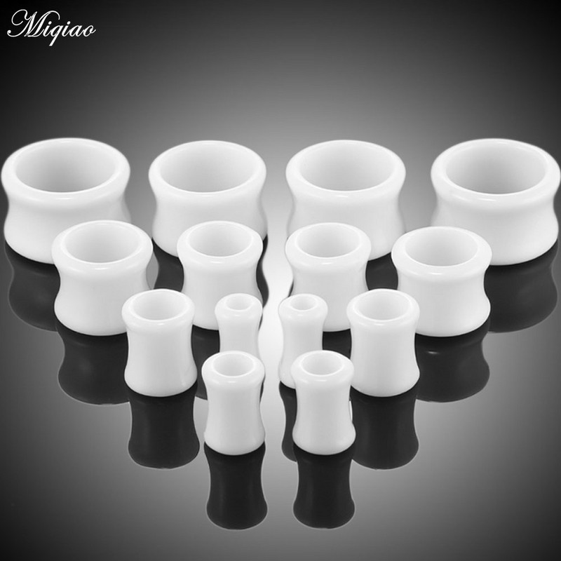 Miqiao 2 buc dopuri acrilice pentru urechi și tuneluri Piercing Expander 4-20 mm Stretcher Earlets Gauges Bijuterii Piercing