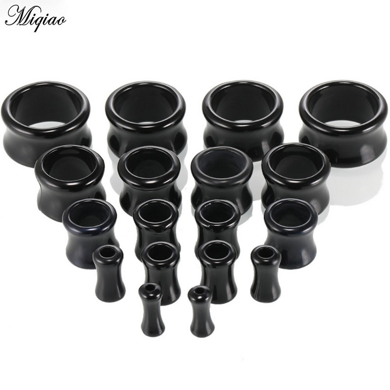 Miqiao 2 buc dopuri acrilice pentru urechi și tuneluri Piercing Expander 4-20 mm Stretcher Earlets Gauges Bijuterii Piercing