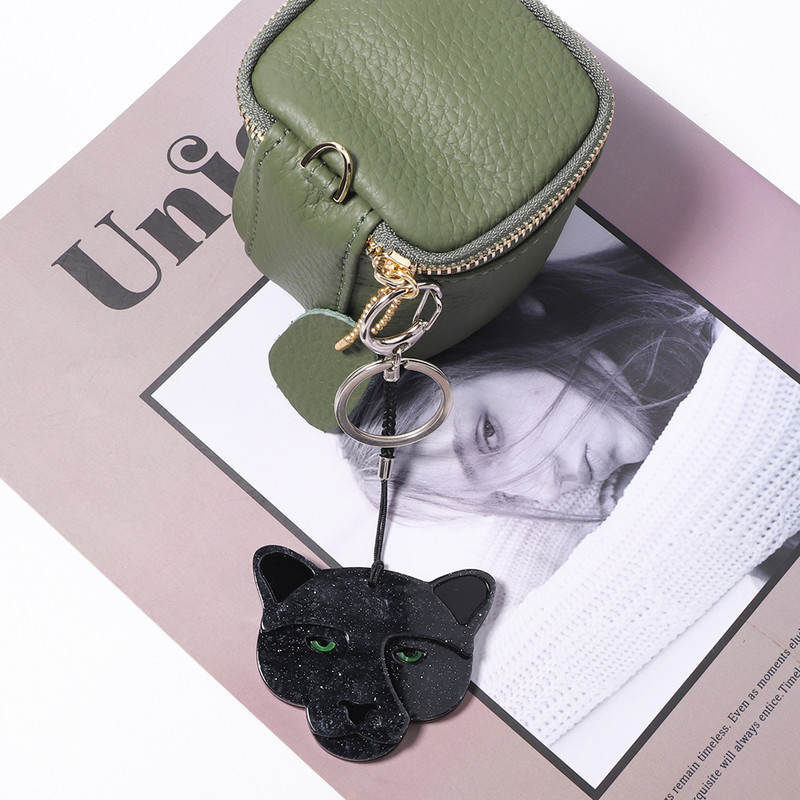 Breloc din oțel inoxidabil Panther acrilic drăguț, accesorii de bijuterii pentru corsaj de animale realizate manual, pentru femei, cadouri pentru fete, bijuterii Acce