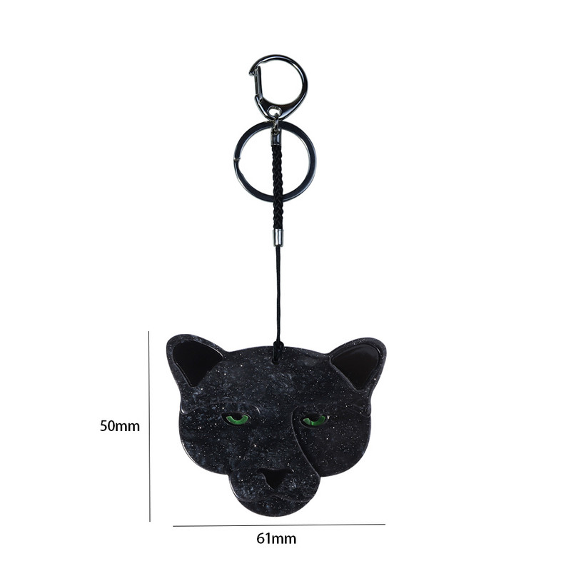 Breloc din oțel inoxidabil Panther acrilic drăguț, accesorii de bijuterii pentru corsaj de animale realizate manual, pentru femei, cadouri pentru fete, bijuterii Acce