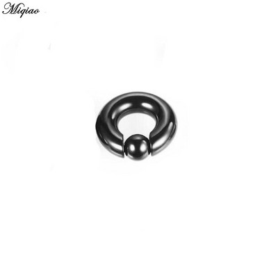 Miqiao 1 buc Piercing ureche din oțel inoxidabil Greutăți extensie extensie 1,2-10 mm Ecartament pentru ureche BCR Închidere bilă Bijuterii inel pentru septul nasului