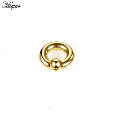 Miqiao 1 buc Piercing ureche din oțel inoxidabil Greutăți extensie extensie 1,2-10 mm Ecartament pentru ureche BCR Închidere bilă Bijuterii inel pentru septul nasului