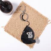 Drăguț din oțel inoxidabil cimpanan din acril, lanț de chei, accesorii de bijuterii pentru corsaj de animale realizate manual, pentru femei, cadouri pentru fete, bijuterii Acce