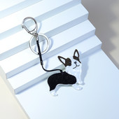 Nou câine minunat, lucrat manual, breloc cu animale arcilice, breloc pentru femei, accesoriu pentru genți de mână, bijuterii agățate pentru mașină, cadouri