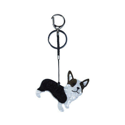 Nou câine minunat, lucrat manual, breloc cu animale arcilice, breloc pentru femei, accesoriu pentru genți de mână, bijuterii agățate pentru mașină, cadouri