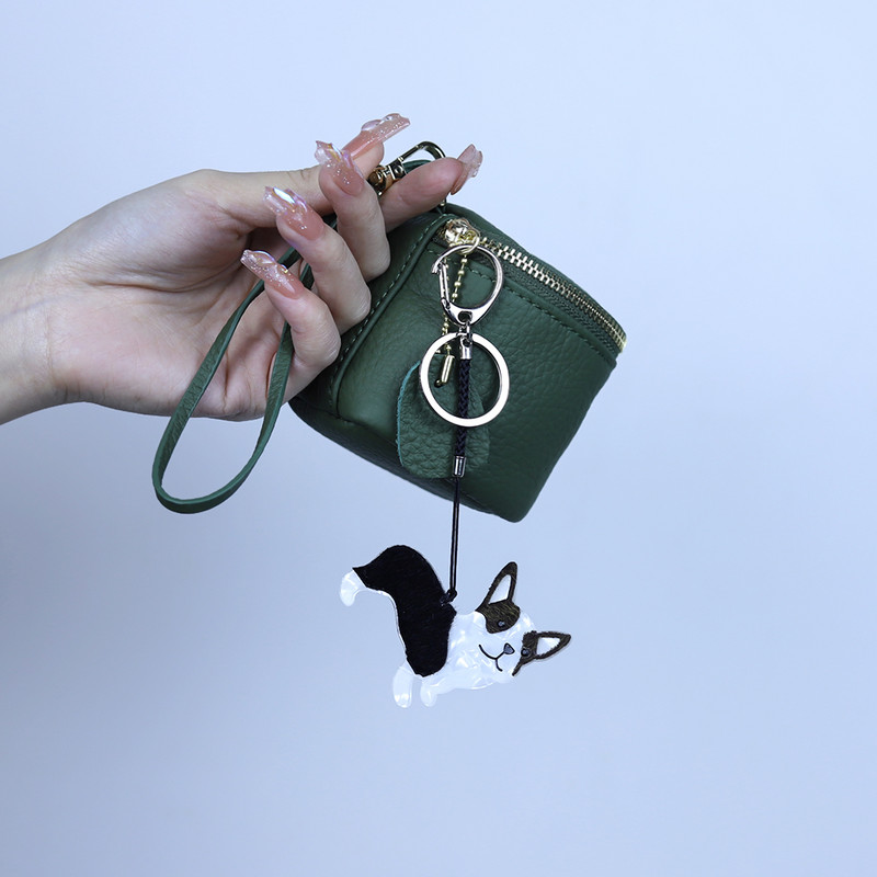 Nou câine minunat, lucrat manual, breloc cu animale arcilice, breloc pentru femei, accesoriu pentru genți de mână, bijuterii agățate pentru mașină, cadouri