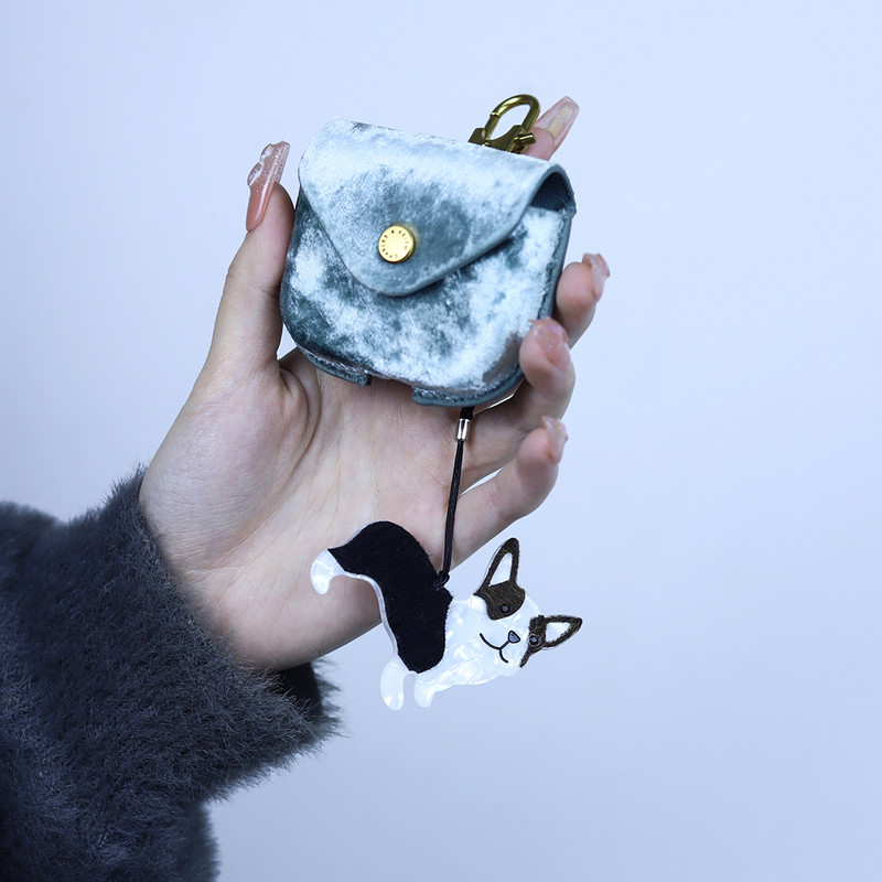 Nou câine minunat, lucrat manual, breloc cu animale arcilice, breloc pentru femei, accesoriu pentru genți de mână, bijuterii agățate pentru mașină, cadouri