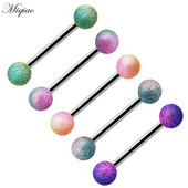 Miqiao 5 komada novog proizvoda, kreativna boja s dvostrukim glavama, okrugla lopta, jezik, set za nokte, nakit za piercing