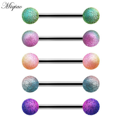 Miqiao 5 komada novog proizvoda, kreativna boja s dvostrukim glavama, okrugla lopta, jezik, set za nokte, nakit za piercing