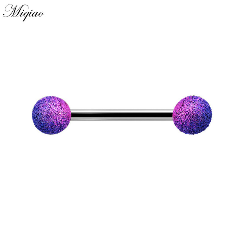 Miqiao 5 komada novog proizvoda, kreativna boja s dvostrukim glavama, okrugla lopta, jezik, set za nokte, nakit za piercing