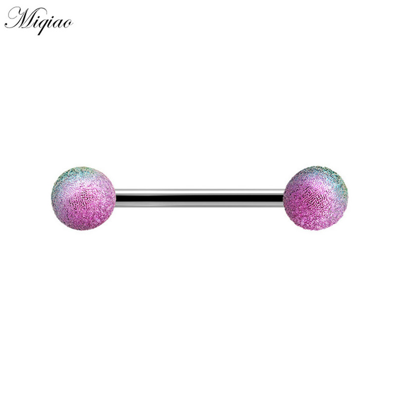 Miqiao 5 komada novog proizvoda, kreativna boja s dvostrukim glavama, okrugla lopta, jezik, set za nokte, nakit za piercing