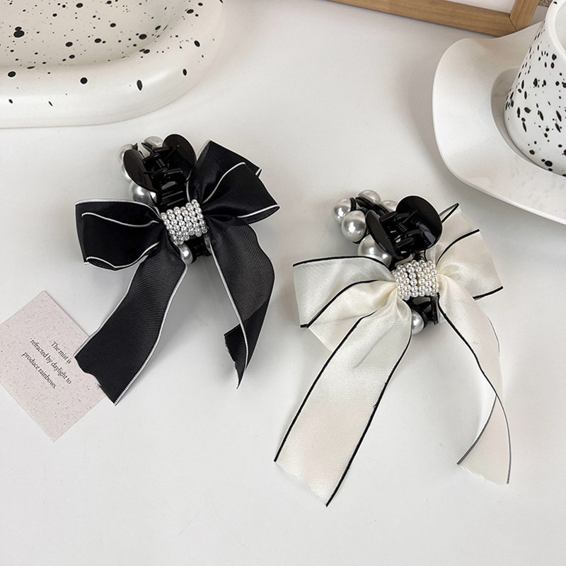 Novi trend 2022. Vrhunska mašna imitacija bisera Kandže za kosu za žene Dodaci za kosu Uhvatite kopču za kosu Temperamentni nakit