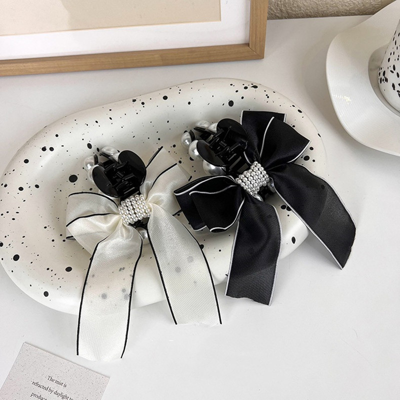 Novi trend 2022. Vrhunska mašna imitacija bisera Kandže za kosu za žene Dodaci za kosu Uhvatite kopču za kosu Temperamentni nakit