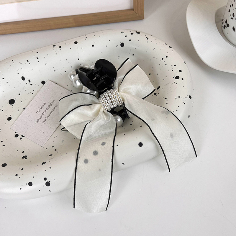 Novi trend 2022. Vrhunska mašna imitacija bisera Kandže za kosu za žene Dodaci za kosu Uhvatite kopču za kosu Temperamentni nakit