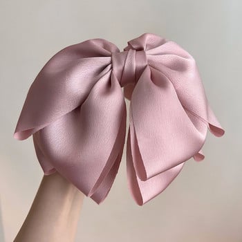 2023 Spring Princess Satin Bow Ανοιξιάτικο κλιπ για κορίτσι κεφαλή Barrettes φουρκέτα Γυναικεία αξεσουάρ μαλλιών