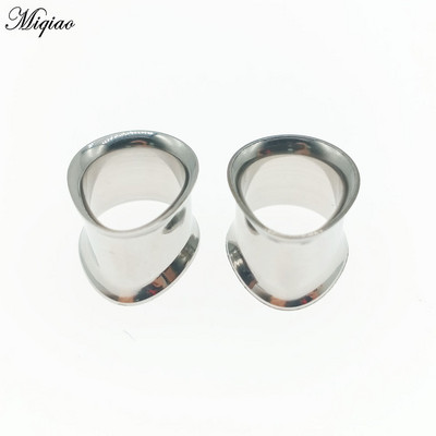 Miqiao tuneli za čepiće za uši od nehrđajućeg čelika 8-30 mm zlatno crni ružičasto zlatni čelični piercing nakit ekspander par prodaja