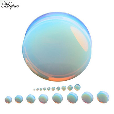 Miqiao 1 par Okrugli kameni čepići za uši i tuneli Produžni tuneli Modni ekspander za piercing nakit za tijelo 5-25 mm