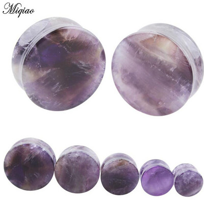 Miqiao 1 par Okrugli kameni čepići za uši i tuneli Produžni tuneli Modni ekspander za piercing nakit za tijelo 5-25 mm