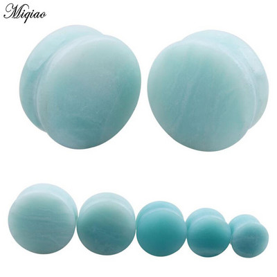 Miqiao 1 par Okrugli kameni čepići za uši i tuneli Produžni tuneli Modni ekspander za piercing nakit za tijelo 5-25 mm