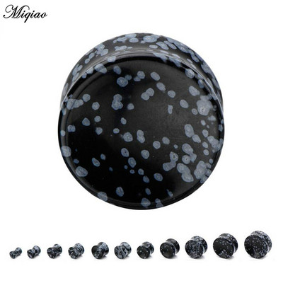 Miqiao 1 par Okrugli kameni čepići za uši i tuneli Produžni tuneli Modni ekspander za piercing nakit za tijelo 5-25 mm