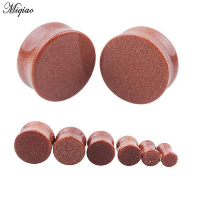 Miqiao 1 par Okrugli kameni čepići za uši i tuneli Produžni tuneli Modni ekspander za piercing nakit za tijelo 5-25 mm
