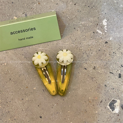 2Pcs/Lot šareni smolasti cvijet BB kopča za djevojčice Ukosnice Mini ukosnice za kosu Ukosnice Ručno izrađene ukosnice