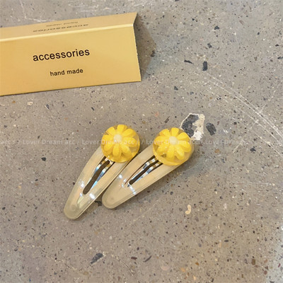 2Pcs/Lot šareni smolasti cvijet BB kopča za djevojčice Ukosnice Mini ukosnice za kosu Ukosnice Ručno izrađene ukosnice