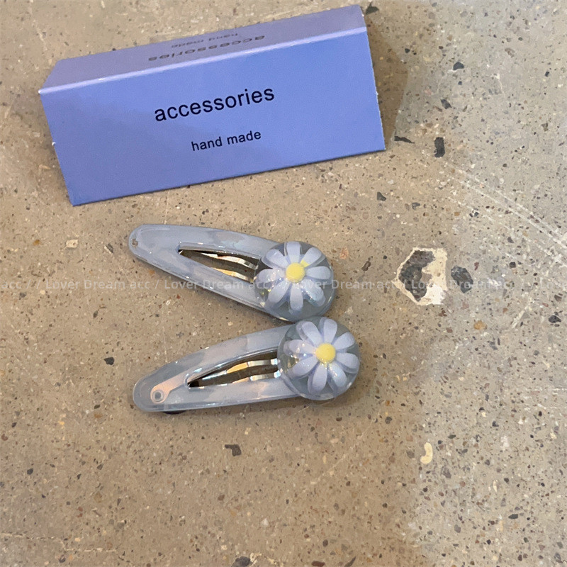 2Pcs/Lot šareni smolasti cvijet BB kopča za djevojčice Ukosnice Mini ukosnice za kosu Ukosnice Ručno izrađene ukosnice