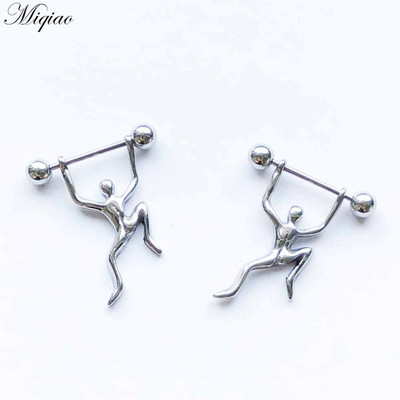 Miqiao 2 komada modnog retro dijamantnog prsnog prstena od nehrđajućeg čelika u obliku nakita za piercing