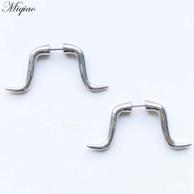 Miqiao 2 komada modnog retro dijamantnog prsnog prstena od nehrđajućeg čelika u obliku nakita za piercing