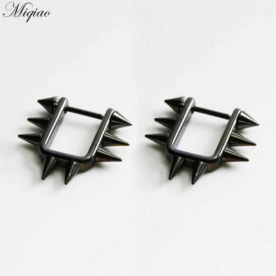 Miqiao 2 komada modnog retro dijamantnog prsnog prstena od nehrđajućeg čelika u obliku nakita za piercing