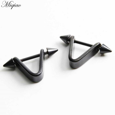 Miqiao 2 komada modnog retro dijamantnog prsnog prstena od nehrđajućeg čelika u obliku nakita za piercing