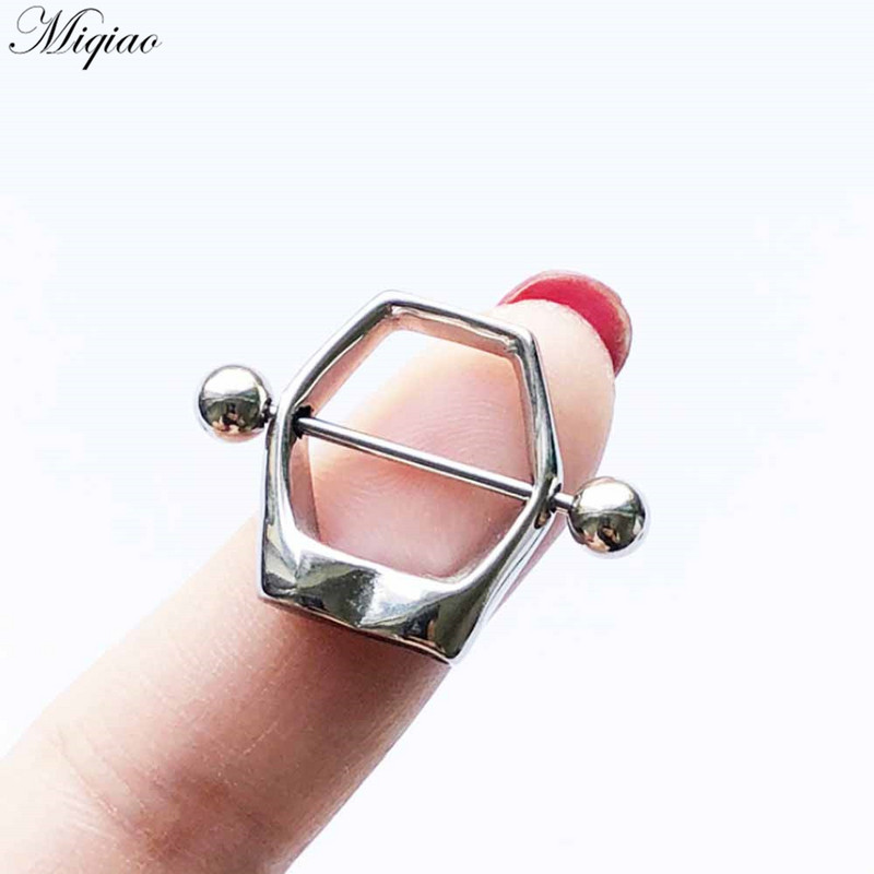 Miqiao 2 komada modnog retro dijamantnog prsnog prstena od nehrđajućeg čelika u obliku nakita za piercing