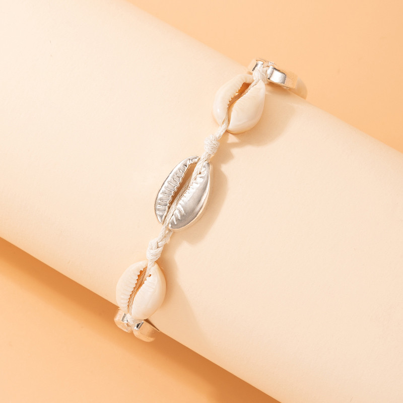 Tocona Bohemian Shell Rope Gležnjače za žene Muškarci Ručno izrađeni podesivi metalni lanac za noge Ljetni dodaci za nakit 21377