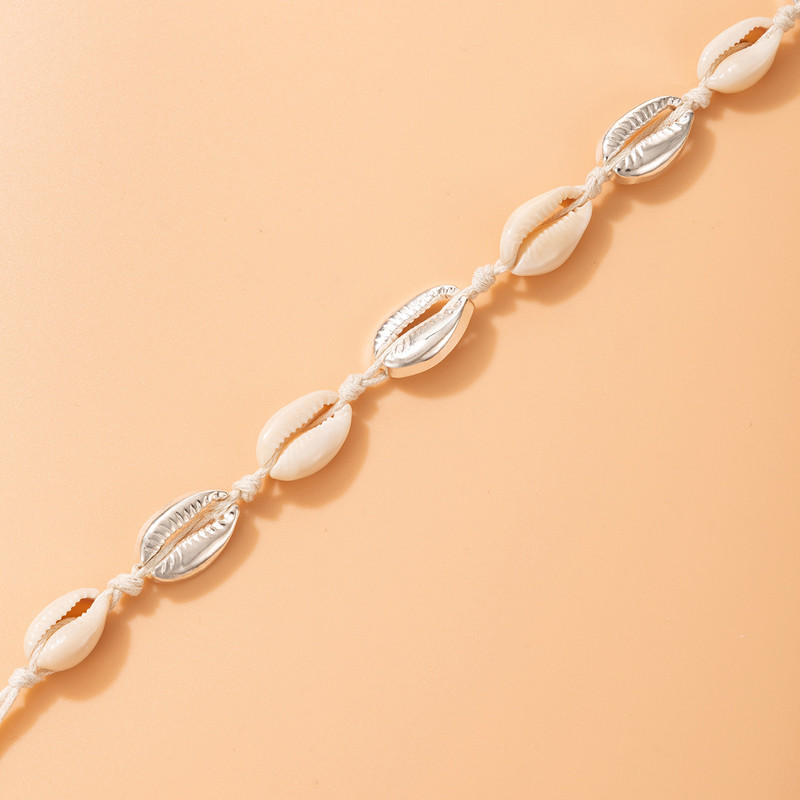 Tocona Bohemian Shell Rope Gležnjače za žene Muškarci Ručno izrađeni podesivi metalni lanac za noge Ljetni dodaci za nakit 21377