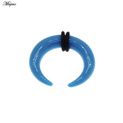 Miqiao 1 kom akrilnih prstenova za nos bivolji rog štipaljke za pregradu prstenovi za piercing za žene muškarce ekspander 1,6-10 mm nakit za piercing
