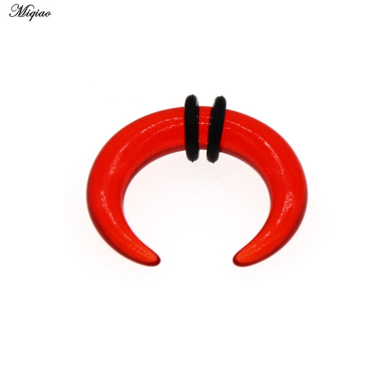 Miqiao 1 kom akrilnih prstenova za nos bivolji rog štipaljke za pregradu prstenovi za piercing za žene muškarce ekspander 1,6-10 mm nakit za piercing