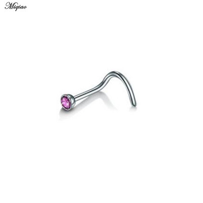 Miqiao 1kom prsten za nos, nokti od nehrđajućeg čelika s bušilicom za nos, nokti za žene, popularni nakit za piercing